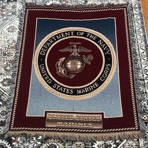Marine Corps Tapestry Throw Blanket